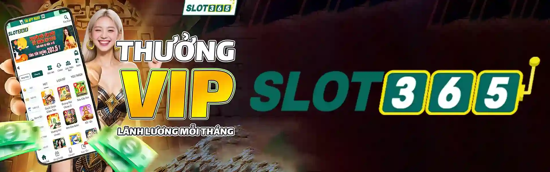 Slot365 - Thưởng nạp 18 triệu, Hoàn Trả Vô Tận 1,25%